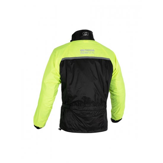 Oxford Rainseal Over Jacket HiVis Yellow at JTS Biker clothing 